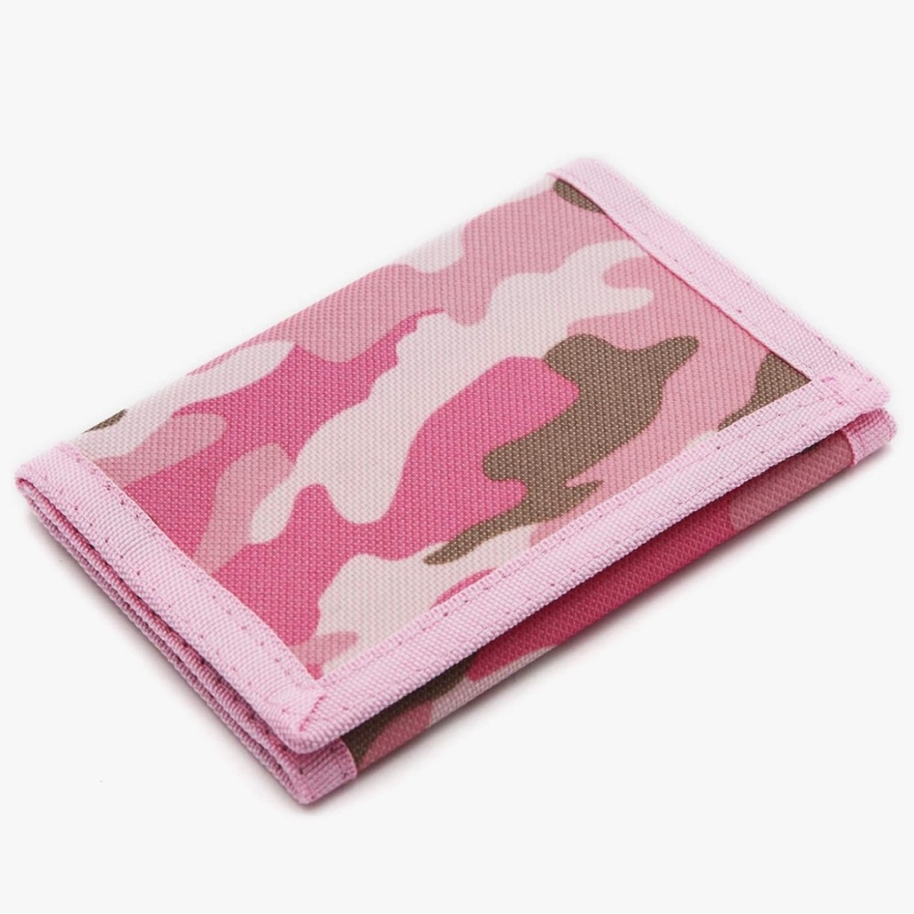 Pink Camouflage Multi-Pocket Wallet